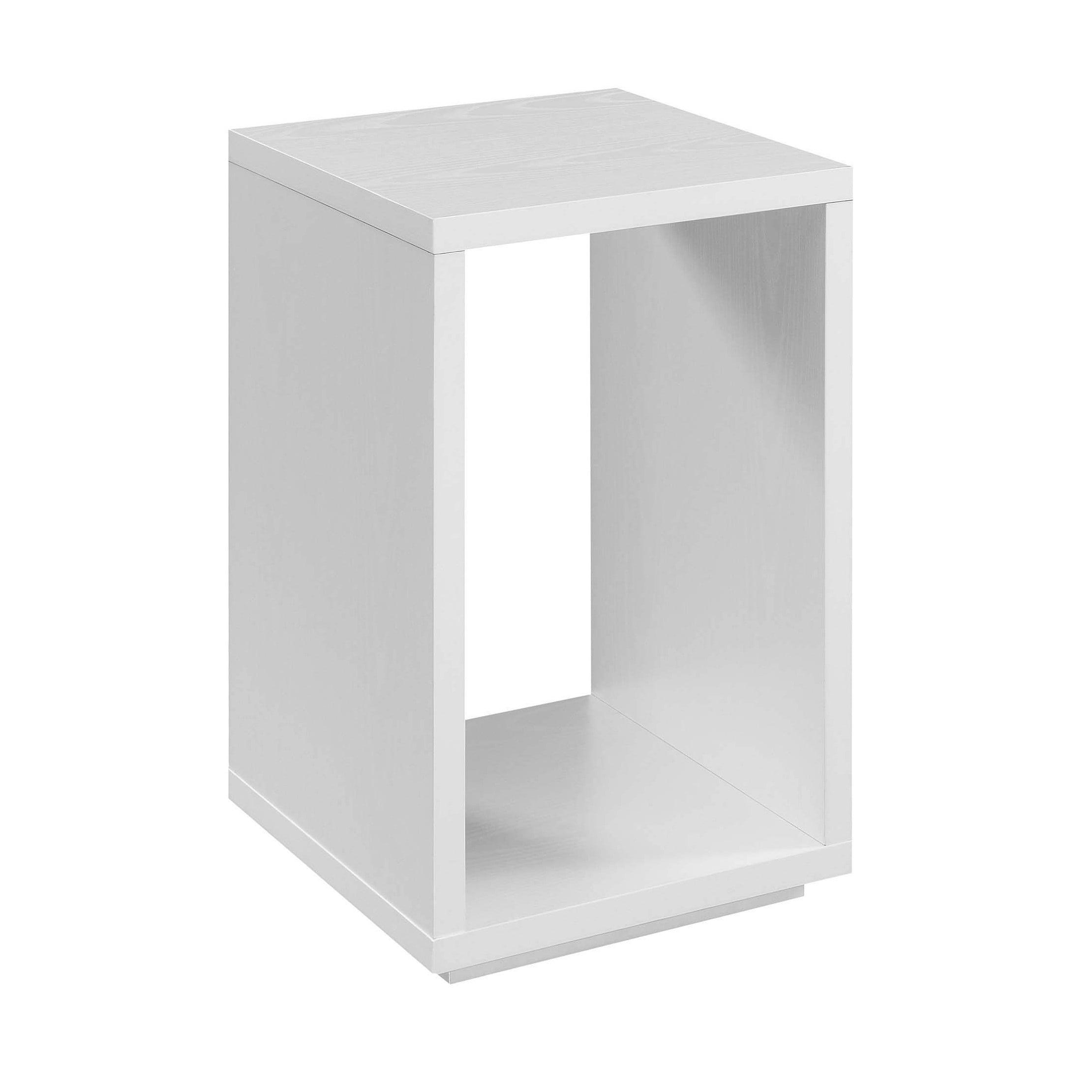 Northfield Admiral 16" White Square End Table with Shelf