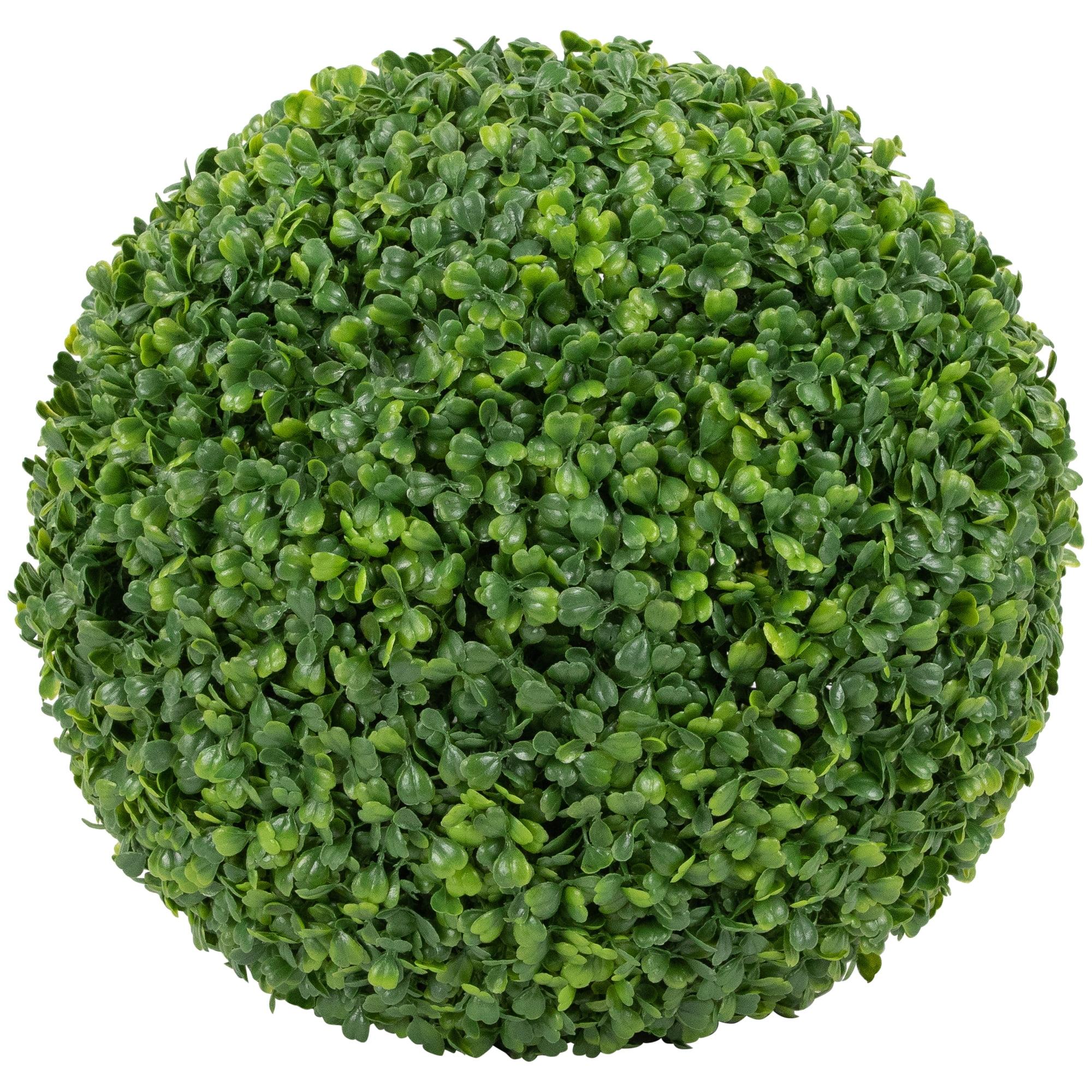 Two Tone Green Artificial Boxwood Topiary Garden Sphere