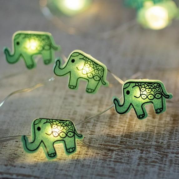 Northlight Seasonal 10-Count LED Elephant Fairy Lights - Warm White