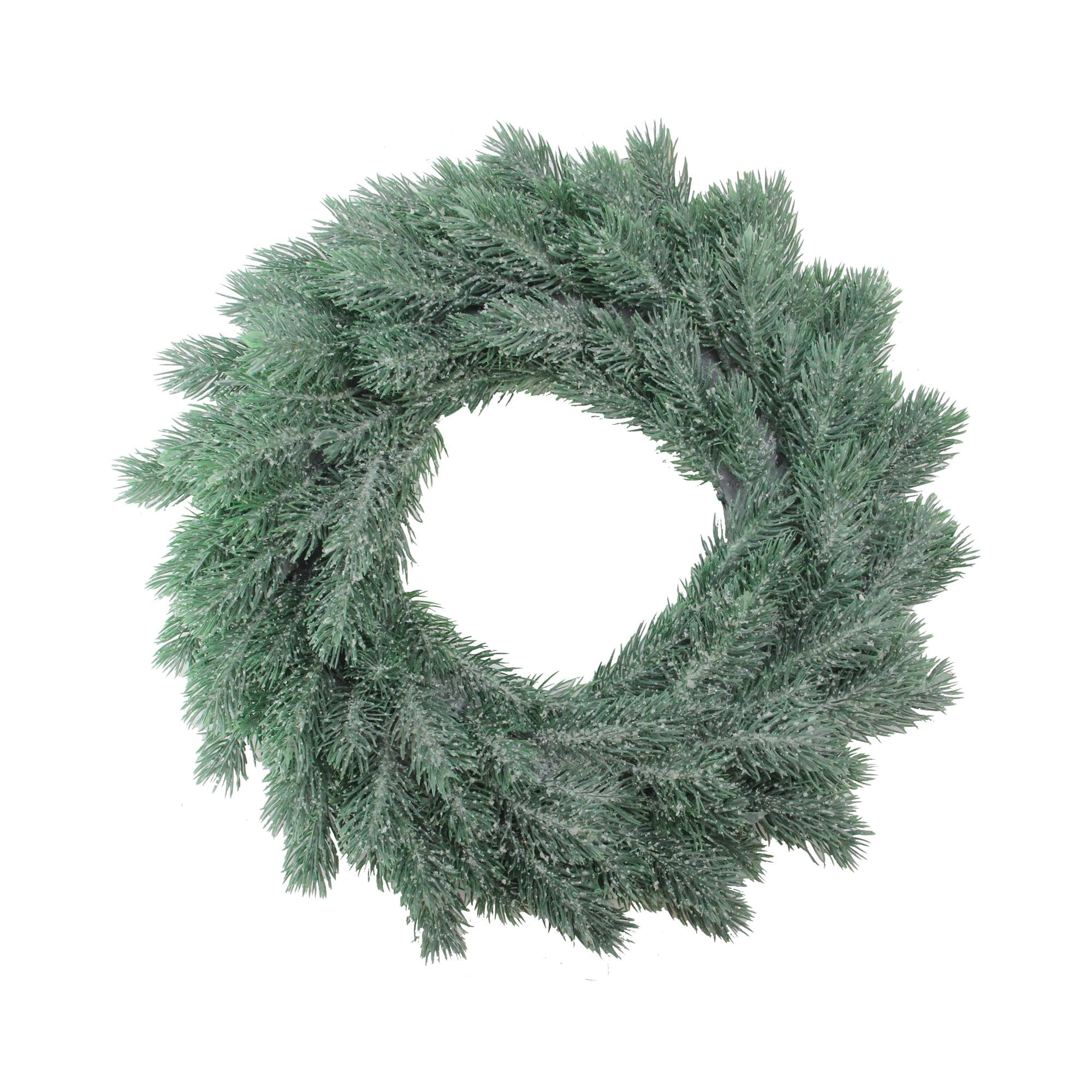 Frosted Pine Elegance 16" Artificial Christmas Wreath