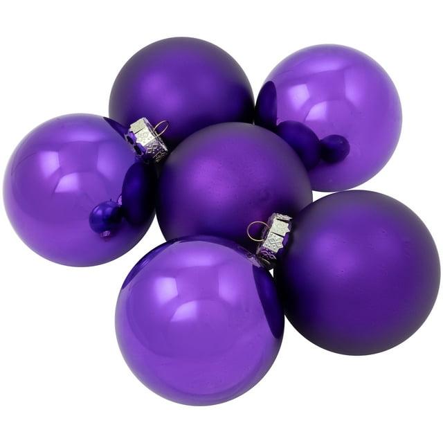 Northlight Seasonal Glass Ball Christmas Ornament (Set of 6)