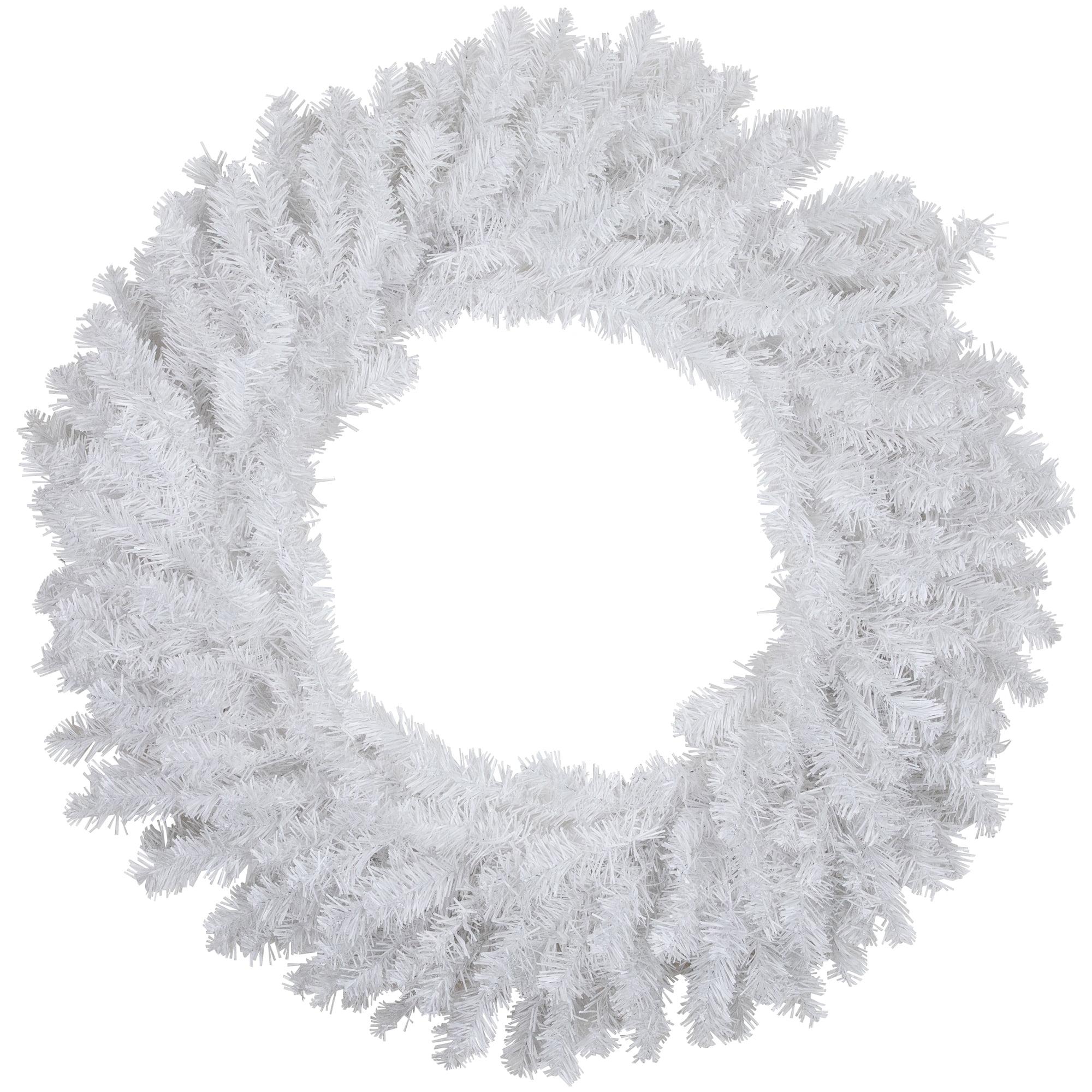 24" White Pine Artificial Christmas Wreath for Front Door