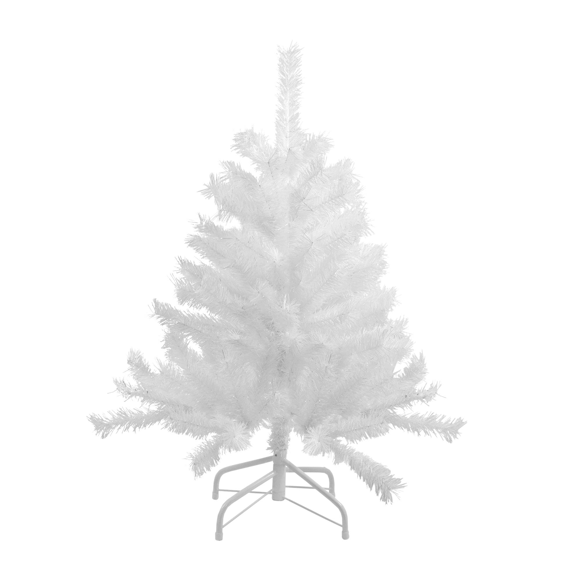 3 ft. Unlit Spruce Artificial Christmas Tree, Icy White