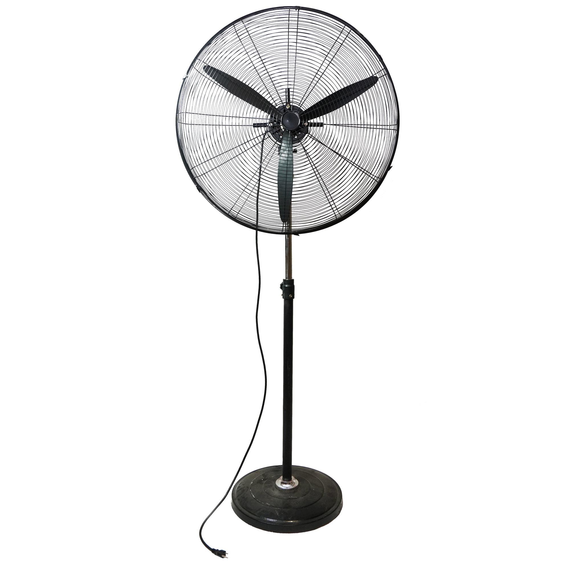 Northlight Seasonal 30" Adjustable Height 3-Speed Oscillating Industrial Pedestal Fan