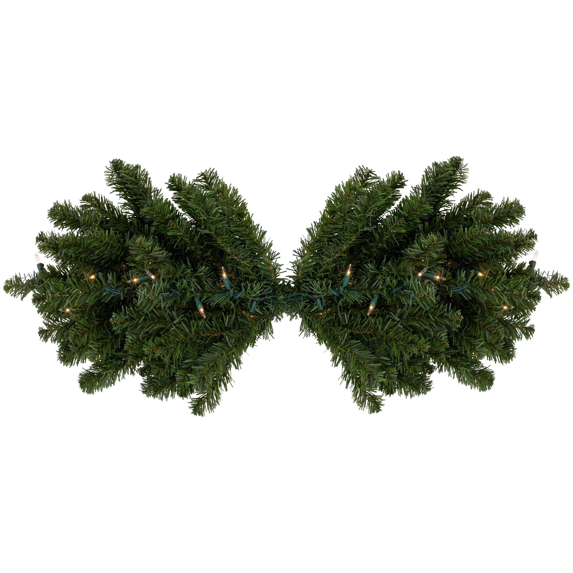 Enchanted Glow 32" Canadian Pine Pre-Lit Outdoor Christmas Swag