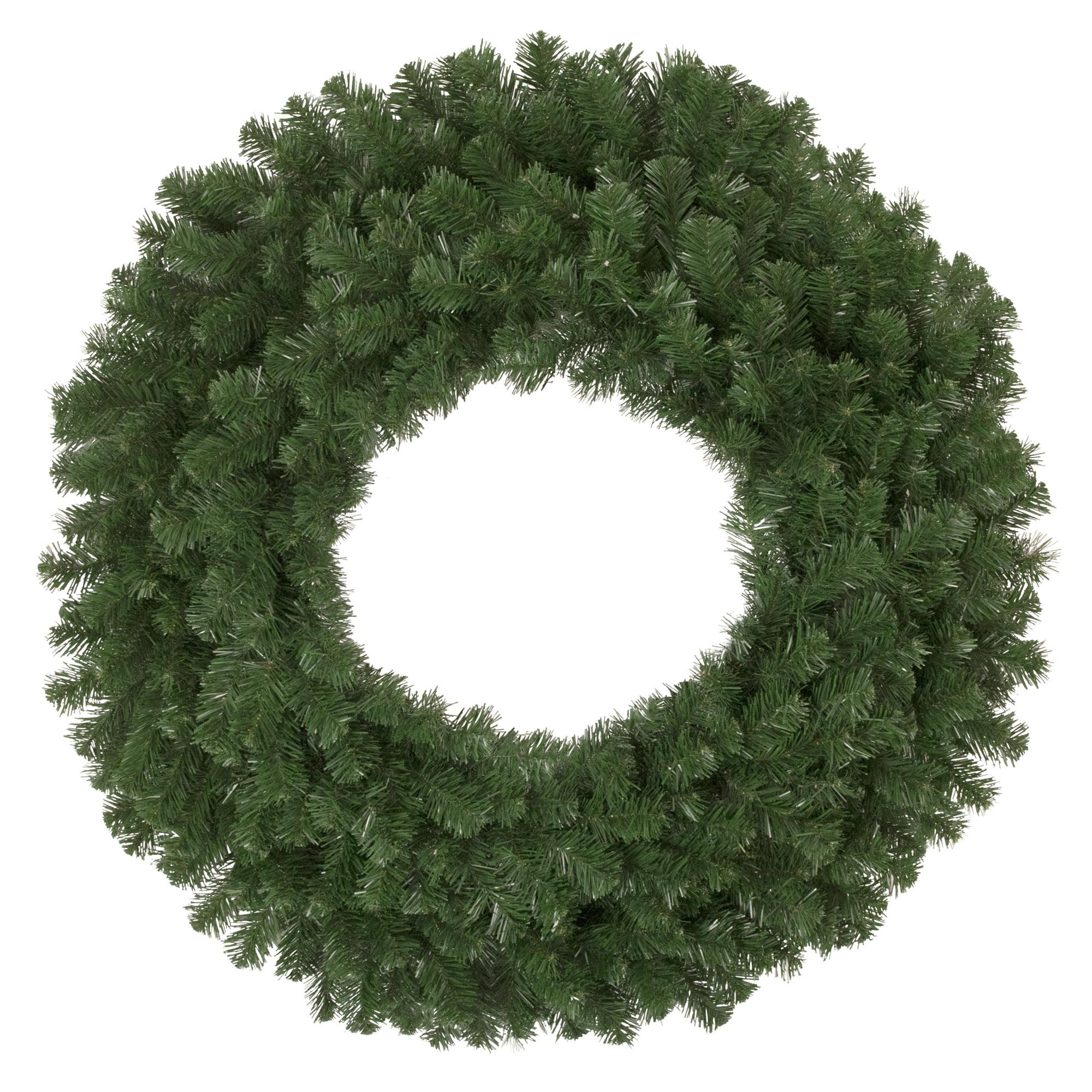 36" Green Pine Artificial Christmas Wreath with Metal Frame