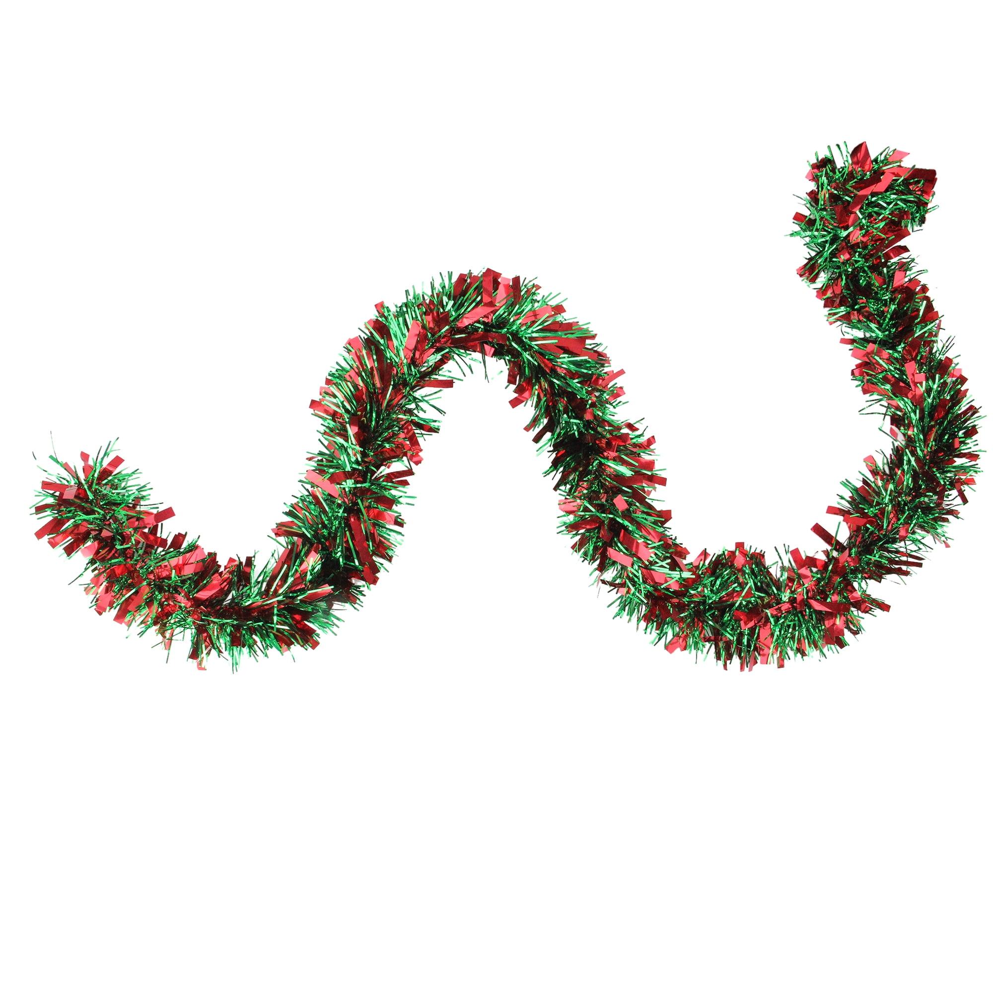 Northlight Seasonal 50' x 3" Red and Green Wide Cut 6-Ply Artificial Christmas Garland - Unlit