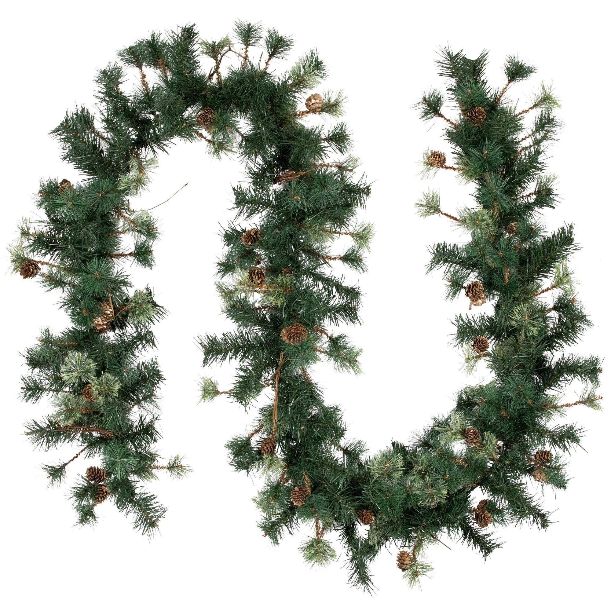 Rustic Country Charm Mixed Pine Cone 34" Outdoor Christmas Garland