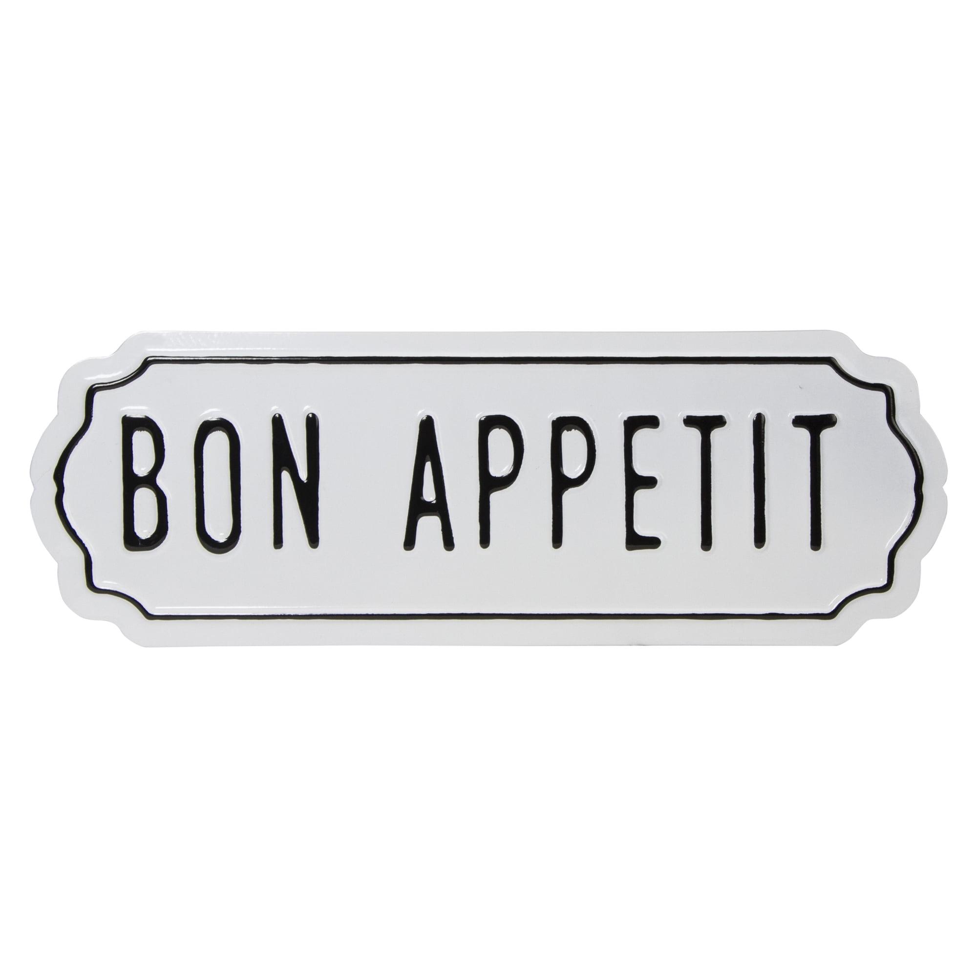 Northlight "Bon Appetit" Hanging Metal Wall Sign - 14"