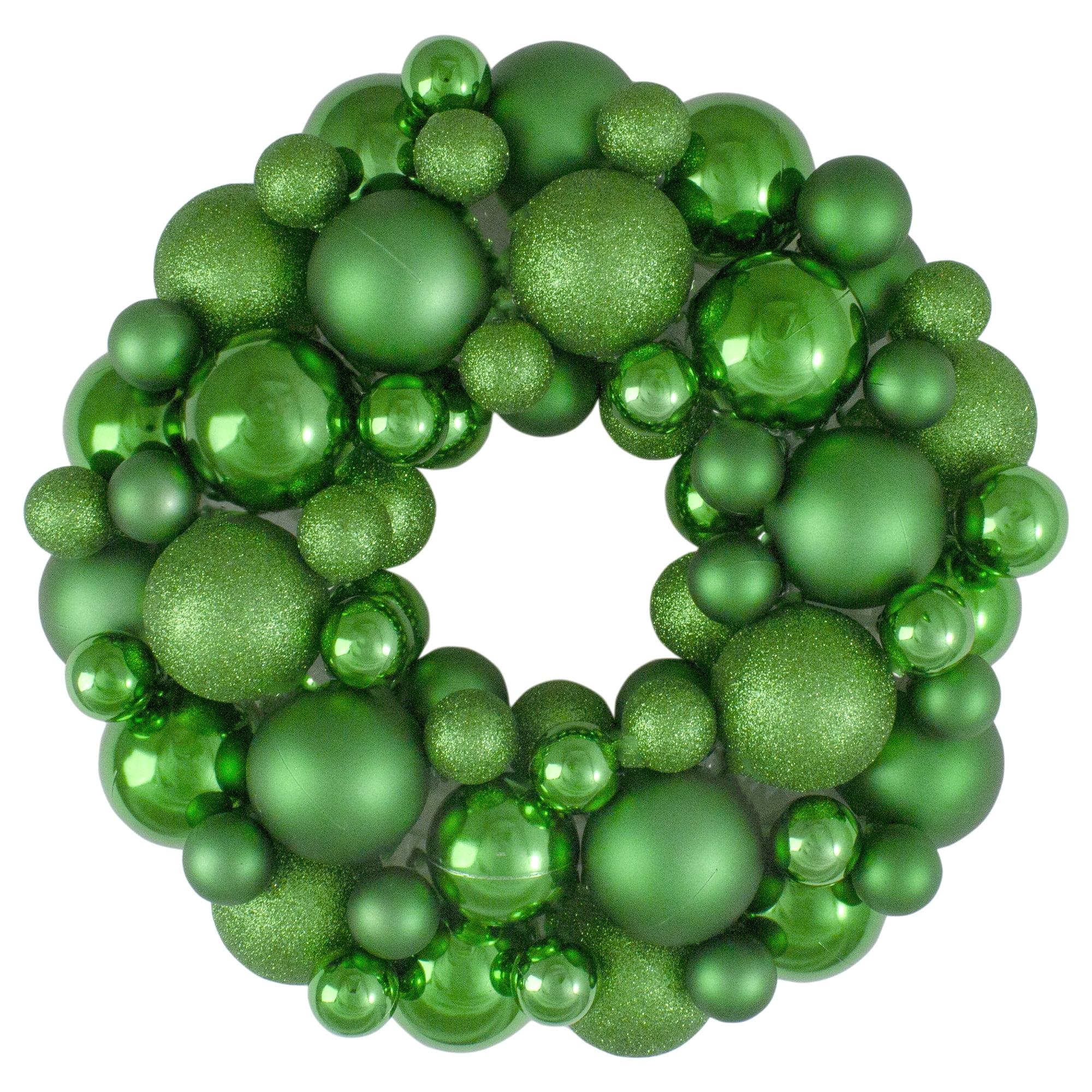 3-Finish Shatterproof Ball Christmas Wreath