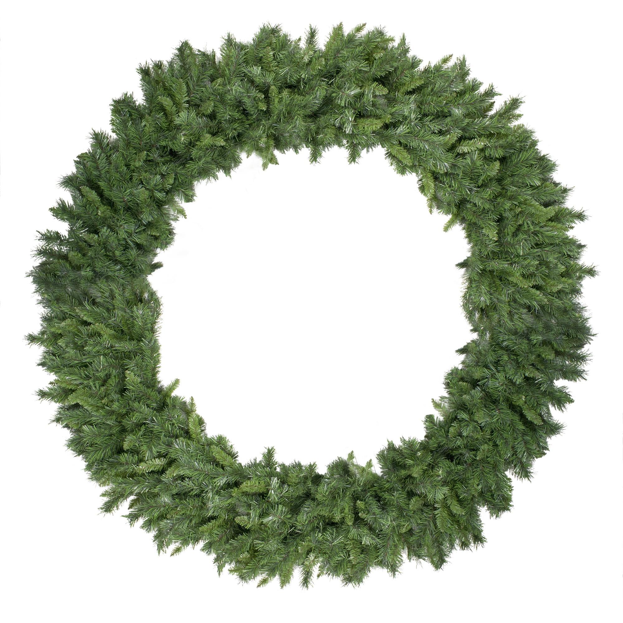 Lush Green Pine Unlit Artificial Christmas Wreath - 72-Inch
