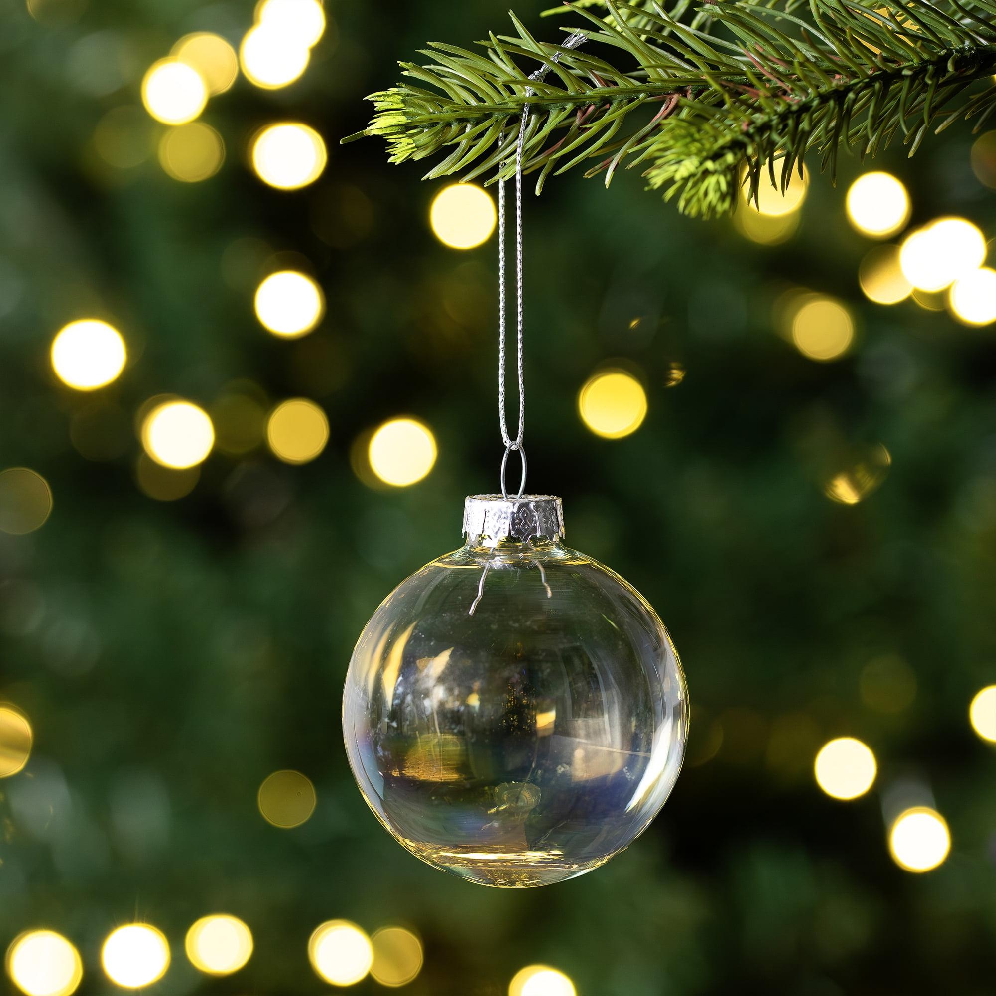 Glass Christmas Ball Ornament (Set of 9)