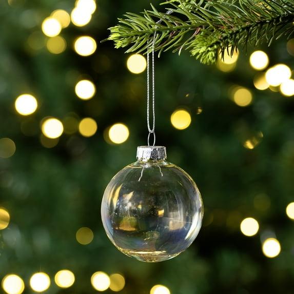 Glass Christmas Ball Ornament (Set of 9)
