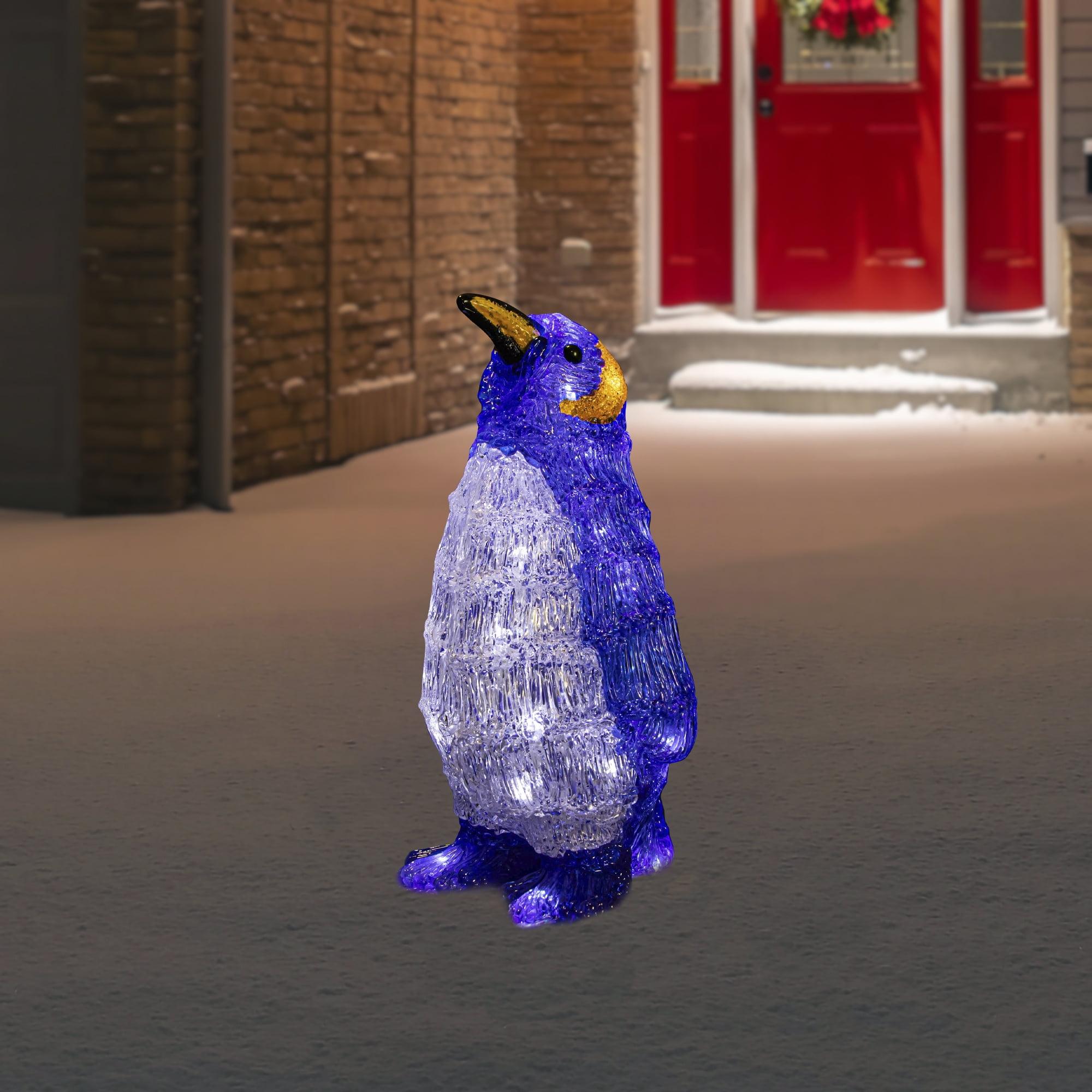 Northlight Seasonal 12.5" Lighted Commercial Grade Acrylic Penguin Christmas Display Decoration