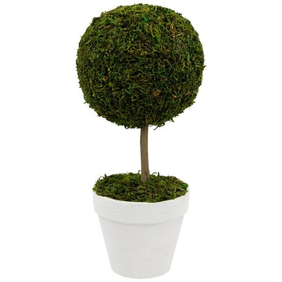 Northlight Seasonal Green Reindeer Moss Ball Potted Artificial Spring Topiary Tree