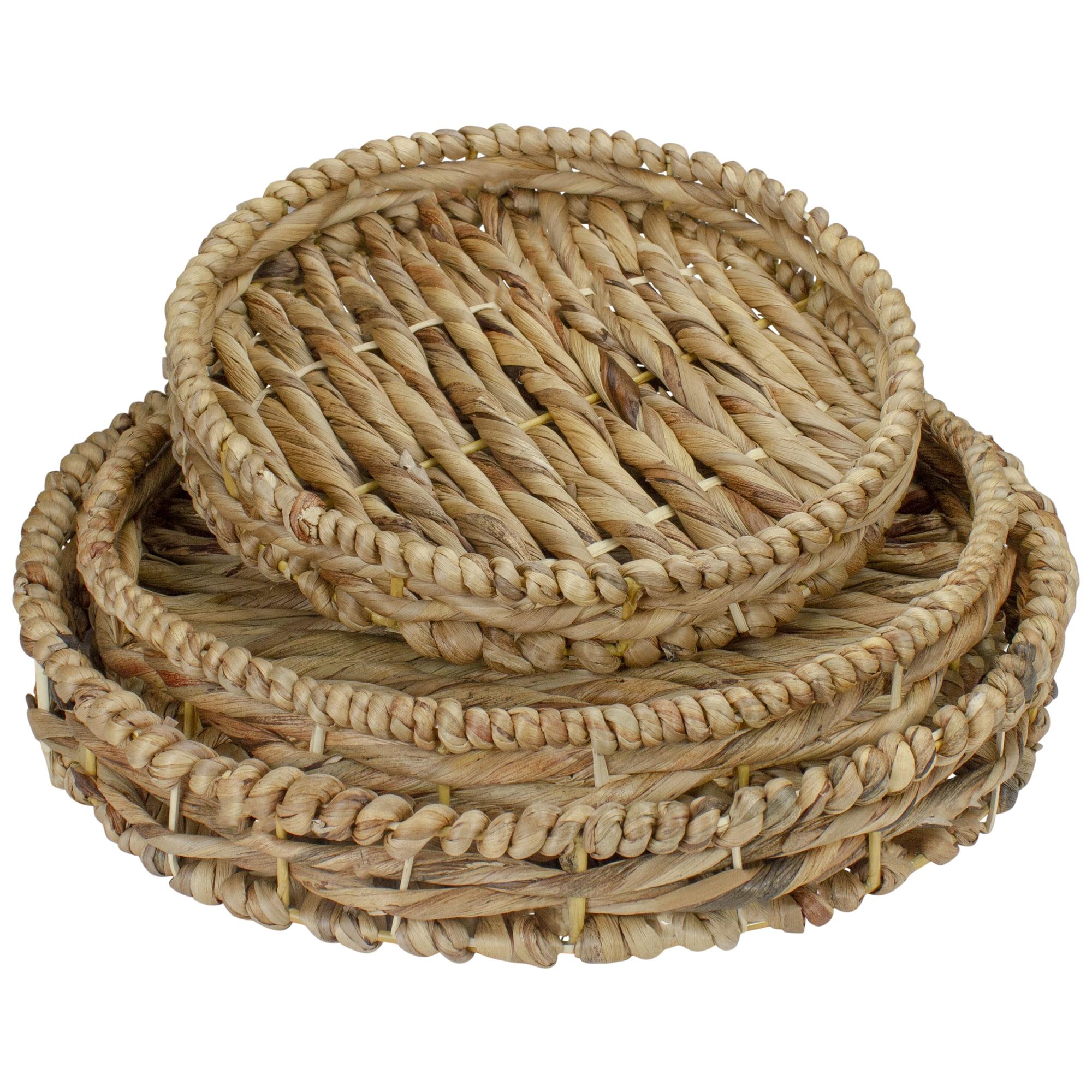 Northlight Seasonal Wicker Tray - Set of 3
