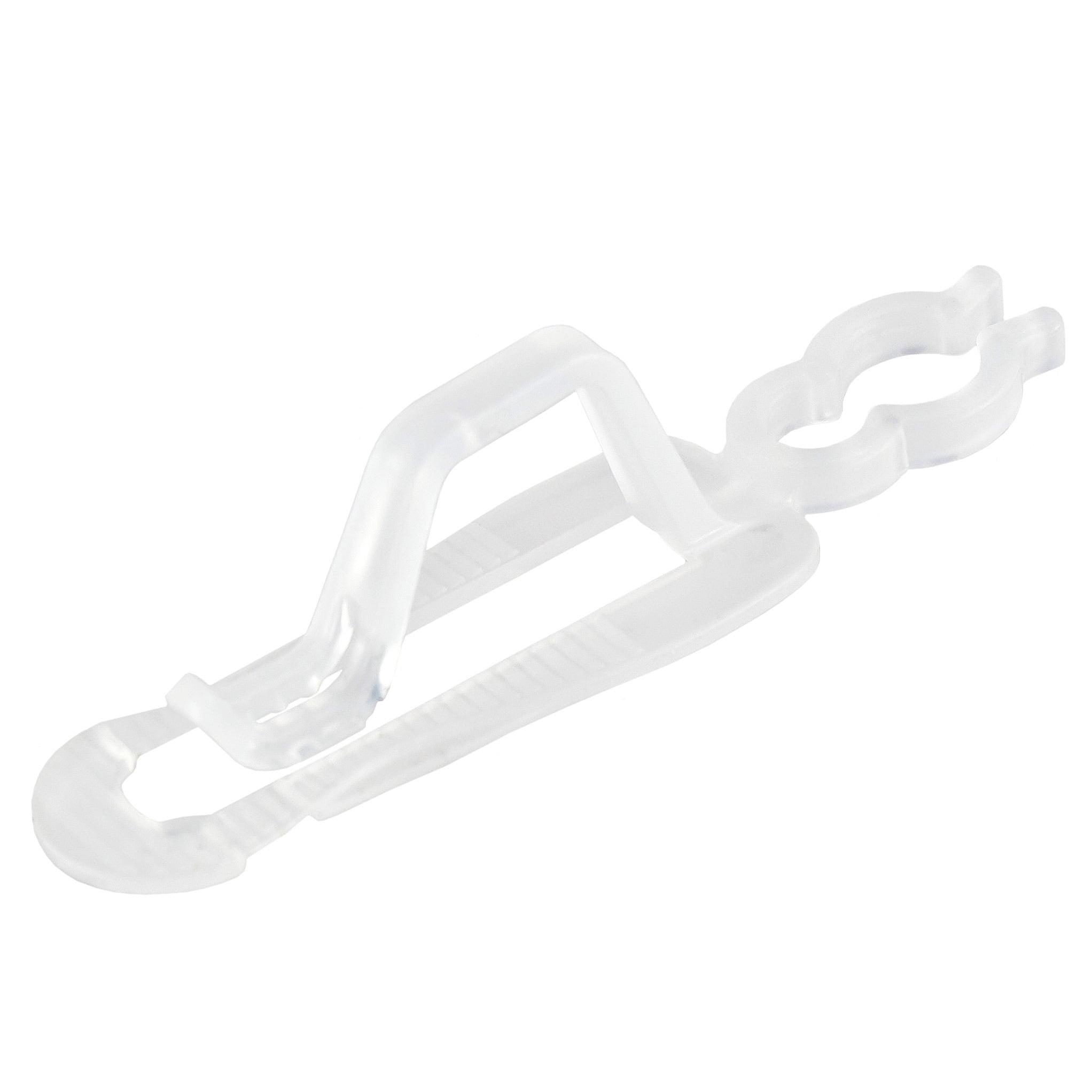 Set of 50 Clear Outdoor Universal Christmas Light Clips - 3.5"
