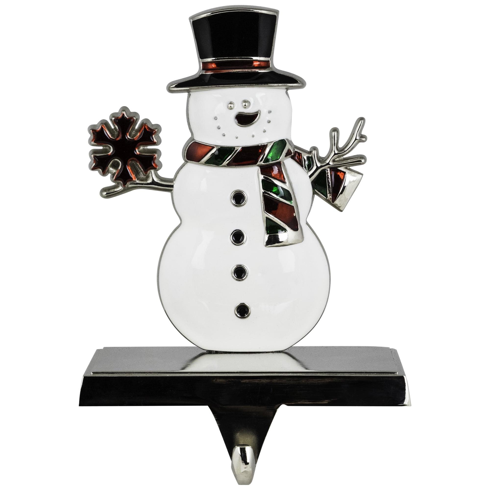 Northlight Smiling Snowman Christmas Stocking Holder - 6"