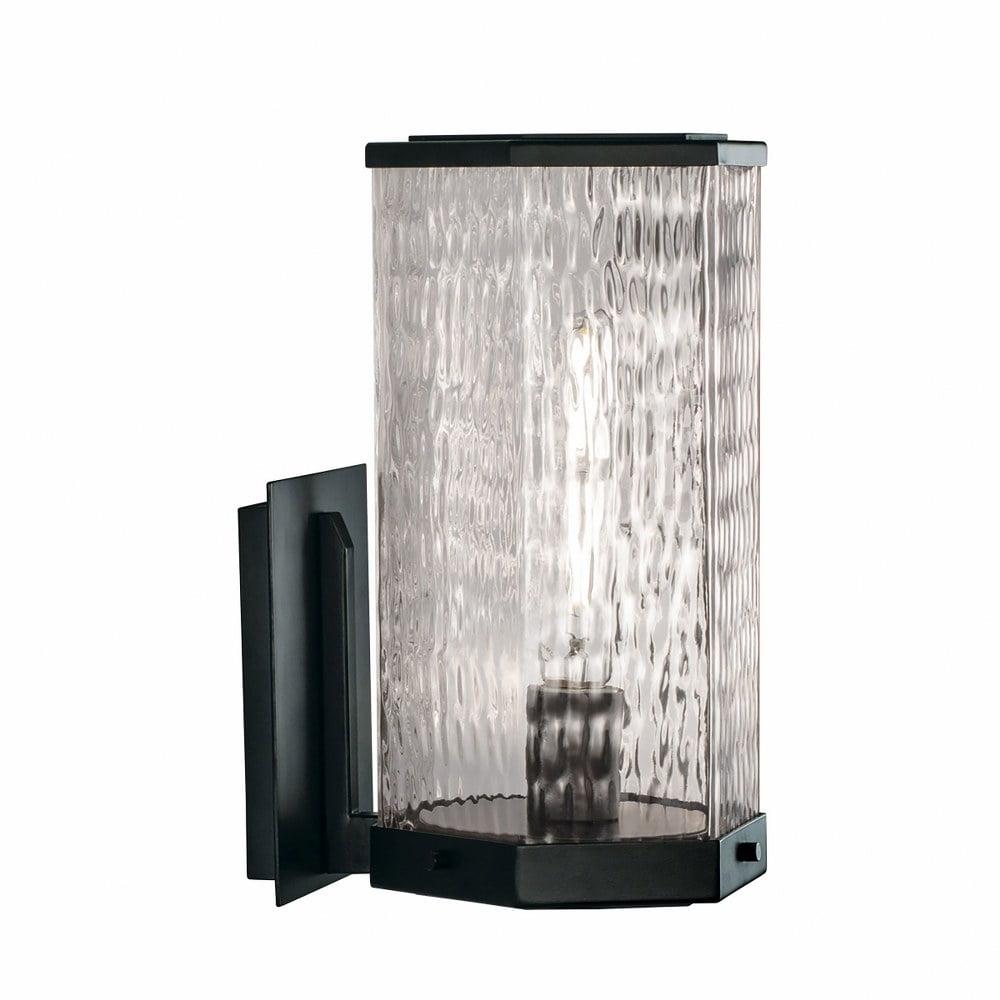 Norwell Lighting 1176-Wav Polygon 13" Tall Wall Sconce - Black