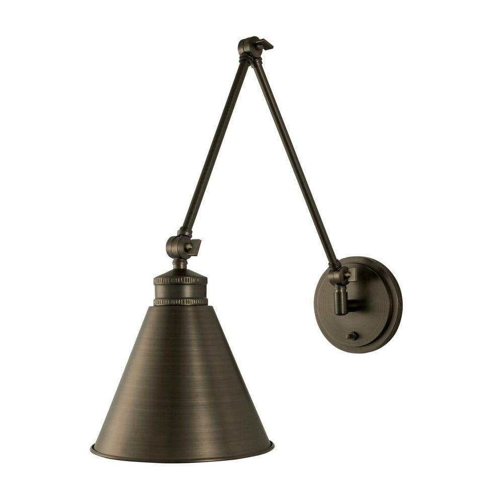 Norwell Lighting 8475 Aidan 1 Light 19" Tall Swing Arm Wall Sconce - Bronze