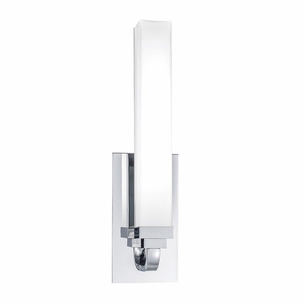 Tetris 16" Chrome LED Dimmable Wall Sconce with Glass Diffuser