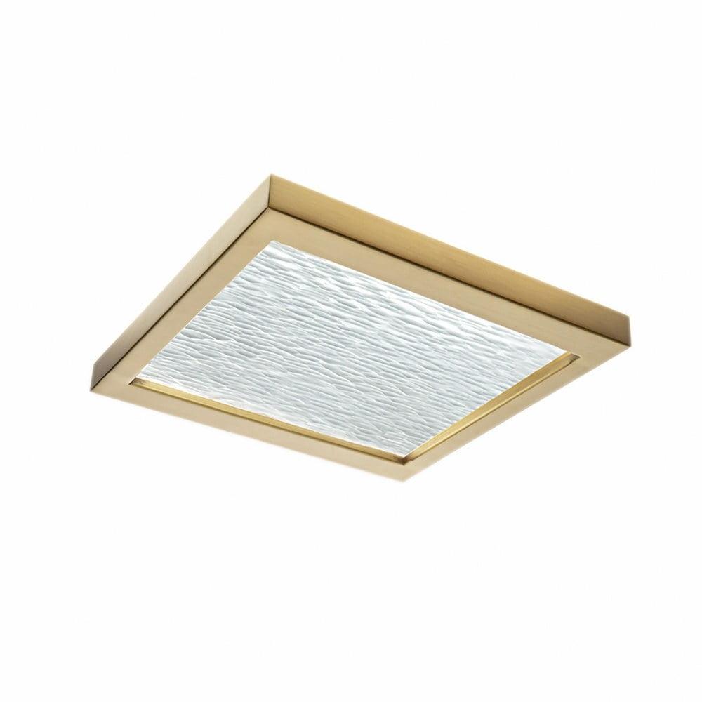 Contemporary Brushed Nickel 12" LED Flush Mount with Glass Diffuser