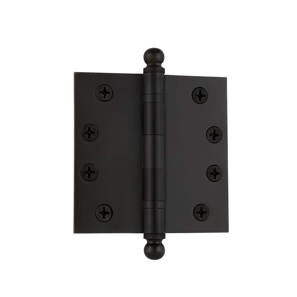 Nostalgic Warehouse 4" x 4" Ball Tip Residential Hinge with Square Corners