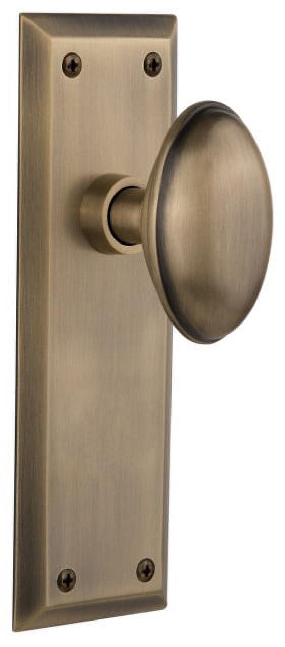 New York Plate with Homestead Door Knob