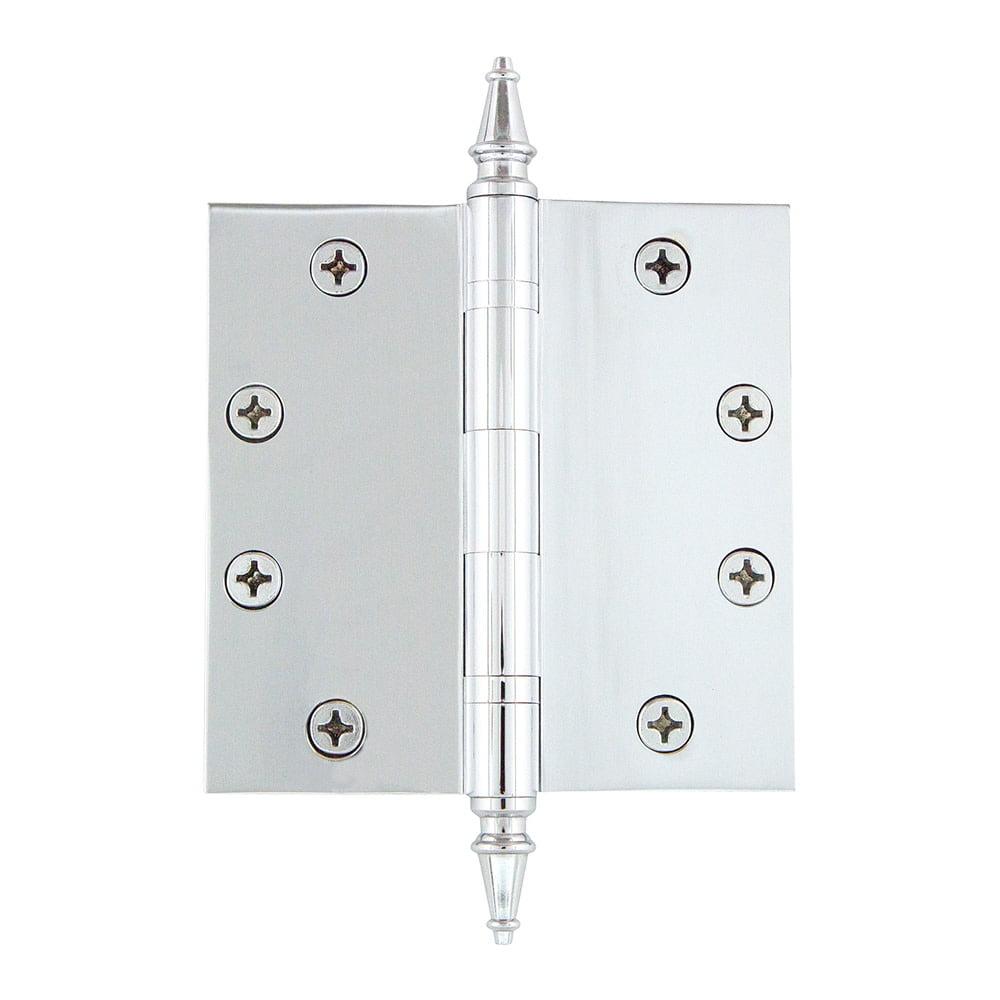 Nostalgic Warehouse 4.5" x 4.5" Steeple Tip Heavy Duty Hinge with Square Corners