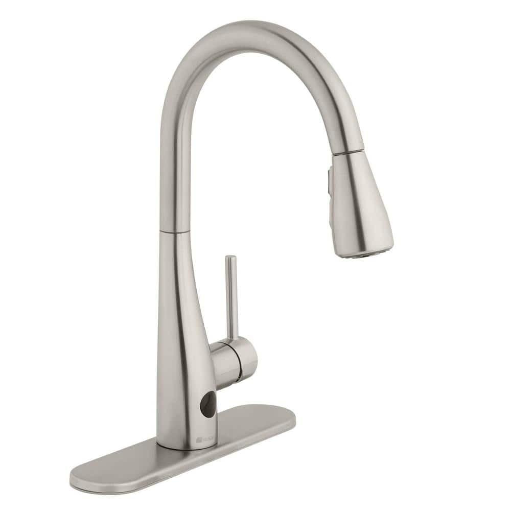 Nottely Stainless Steel Touchless Pull-Down Kitchen Faucet