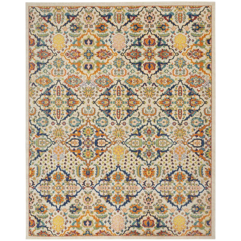 Nourison Allur Boho Indoor Area Rug Ivory Multicolor 7' x 10'