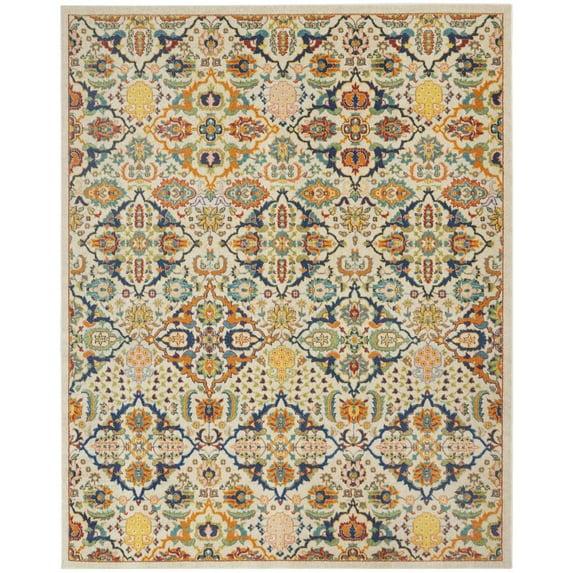Nourison Allur Boho Indoor Area Rug Ivory Multicolor 7' x 10'