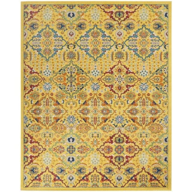 Nourison Allur Boho Indoor Area Rug Yellow Multicolor 7' x 10'