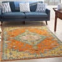 Nourison Allur Bohemian Medallion Indoor Rug Orange Multicolor 5'3" x 7'3"