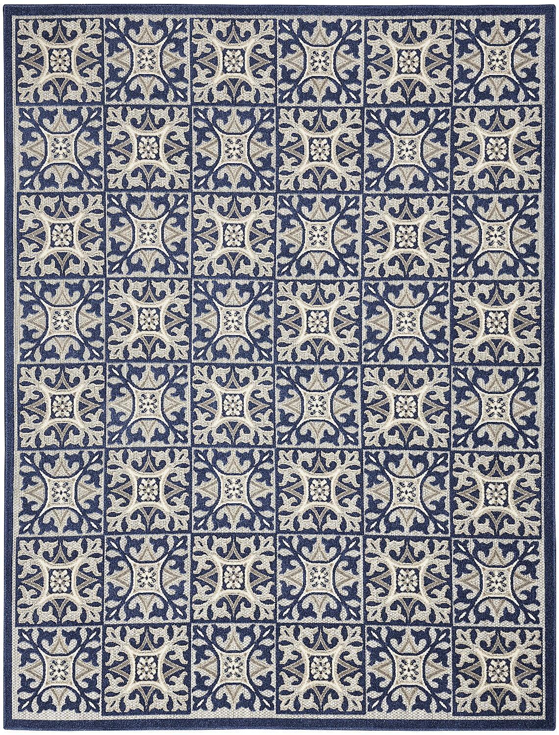 Nourison Aloha Modern Mosaic Outdoor Rug