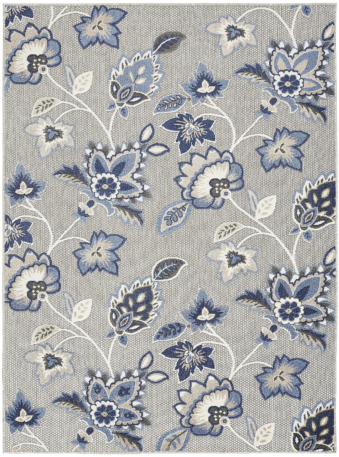 Nourison Aloha Floral Farmhouse Outdoor Rug