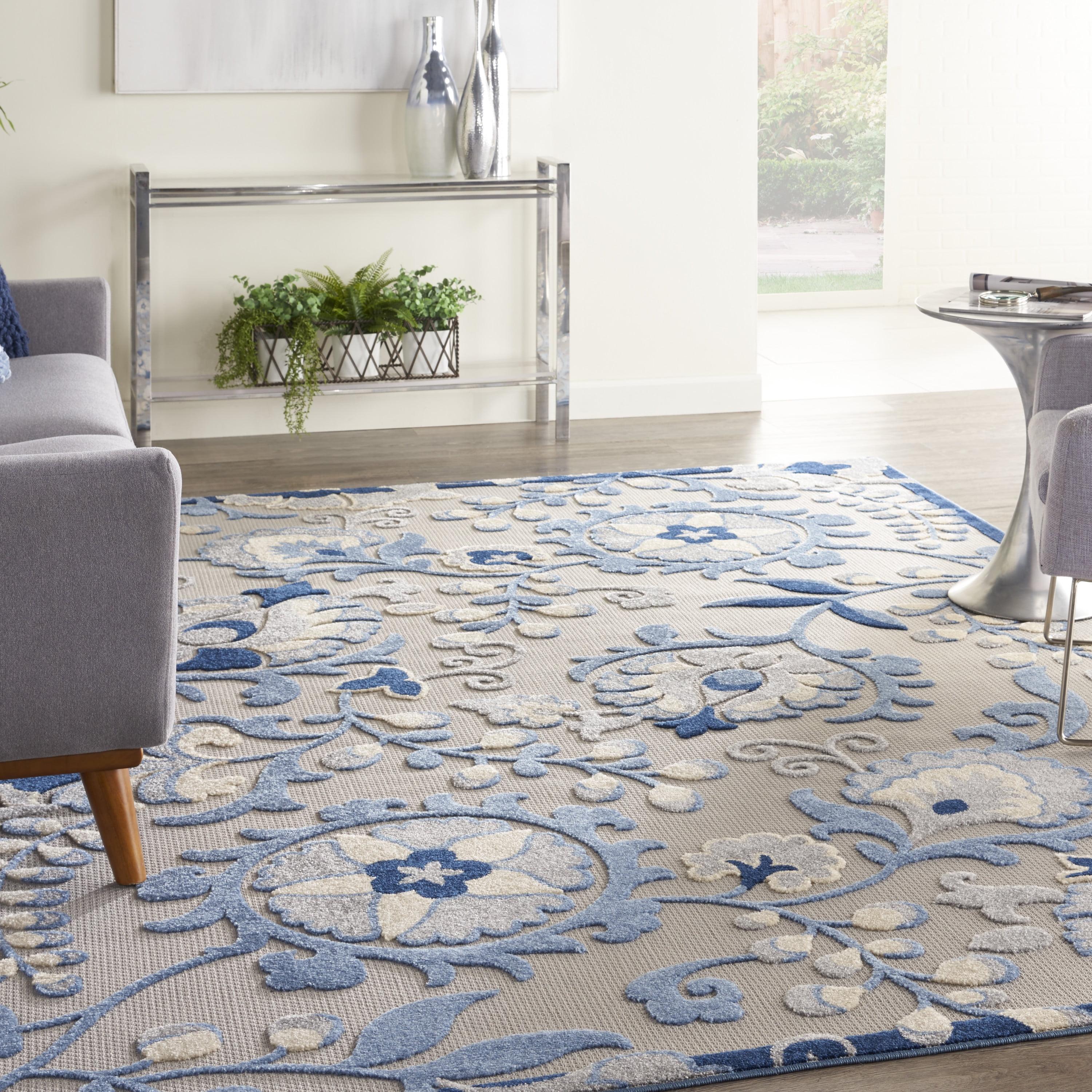 Nourison Aloha Floral Textured Outdoor Area Rug