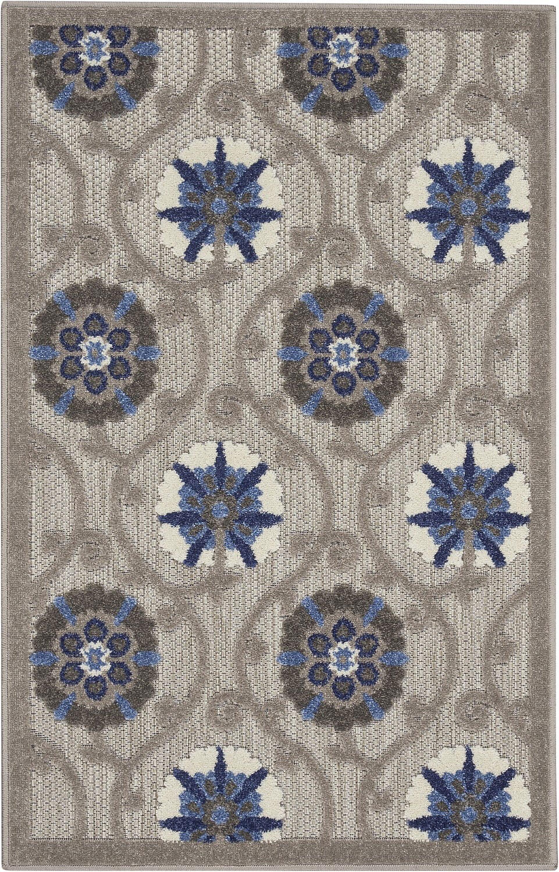 Nourison Aloha Contemporary Floral Outdoor Area Rug