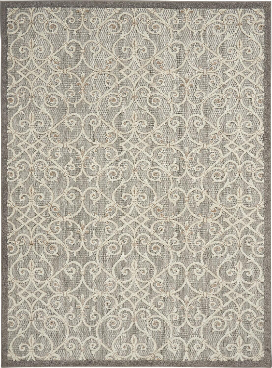 Nourison Aloha Contemporary Scroll Outdoor Rug