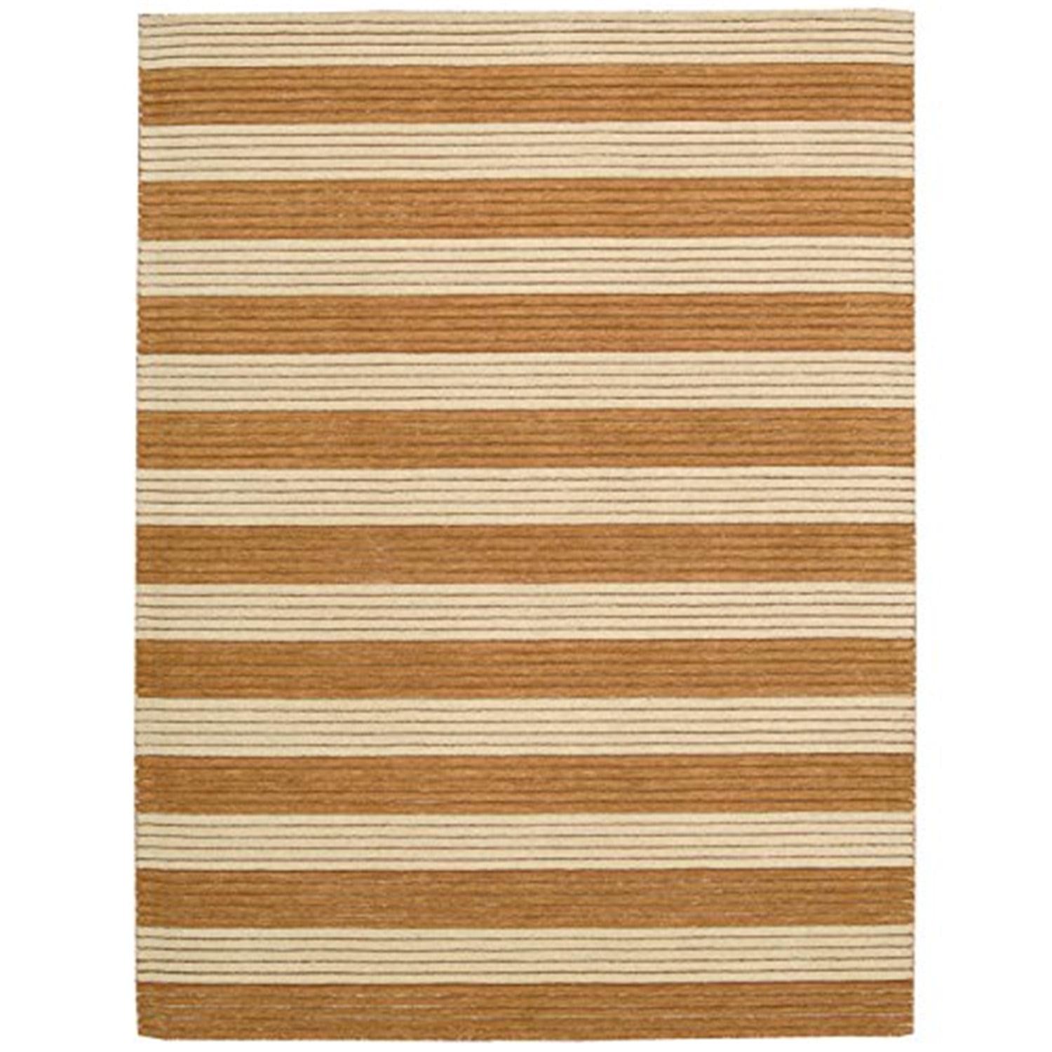 Ripple Hand Knotted Wool Striped Rug