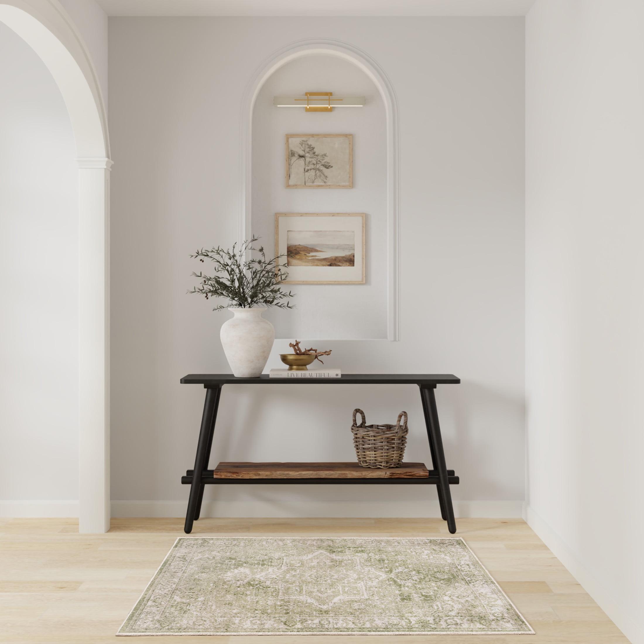 Haydel Machine Washable Area Rug in Ivory