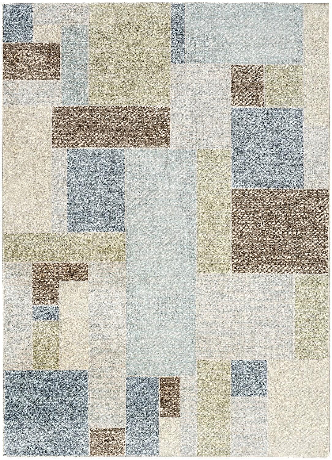 Nourison Astra Machine Washable Contemporary Color Block Indoor Rug