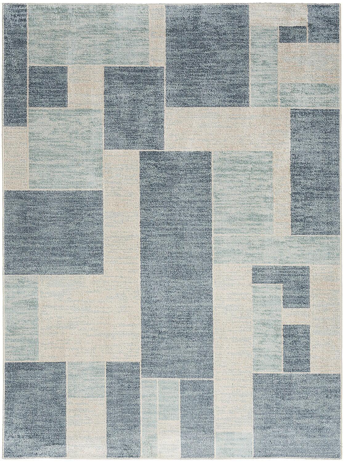 Nourison Astra Machine Washable Contemporary Color Block Indoor Rug