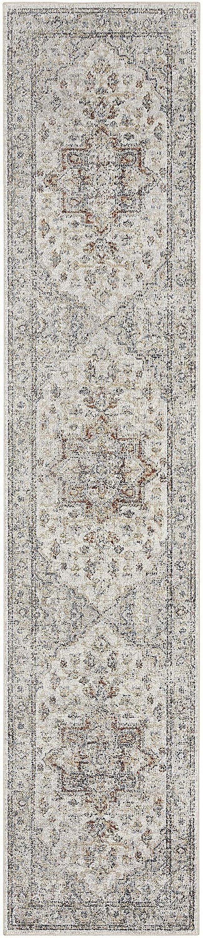 Nourison Washable Astra Vintage Medallion Indoor Flatweave Area Rug