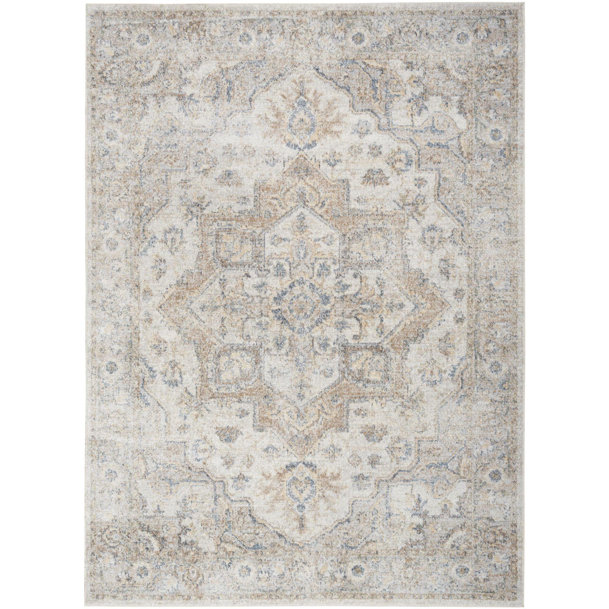 Nourison Washable Astra Vintage Medallion Indoor Flatweave Area Rug