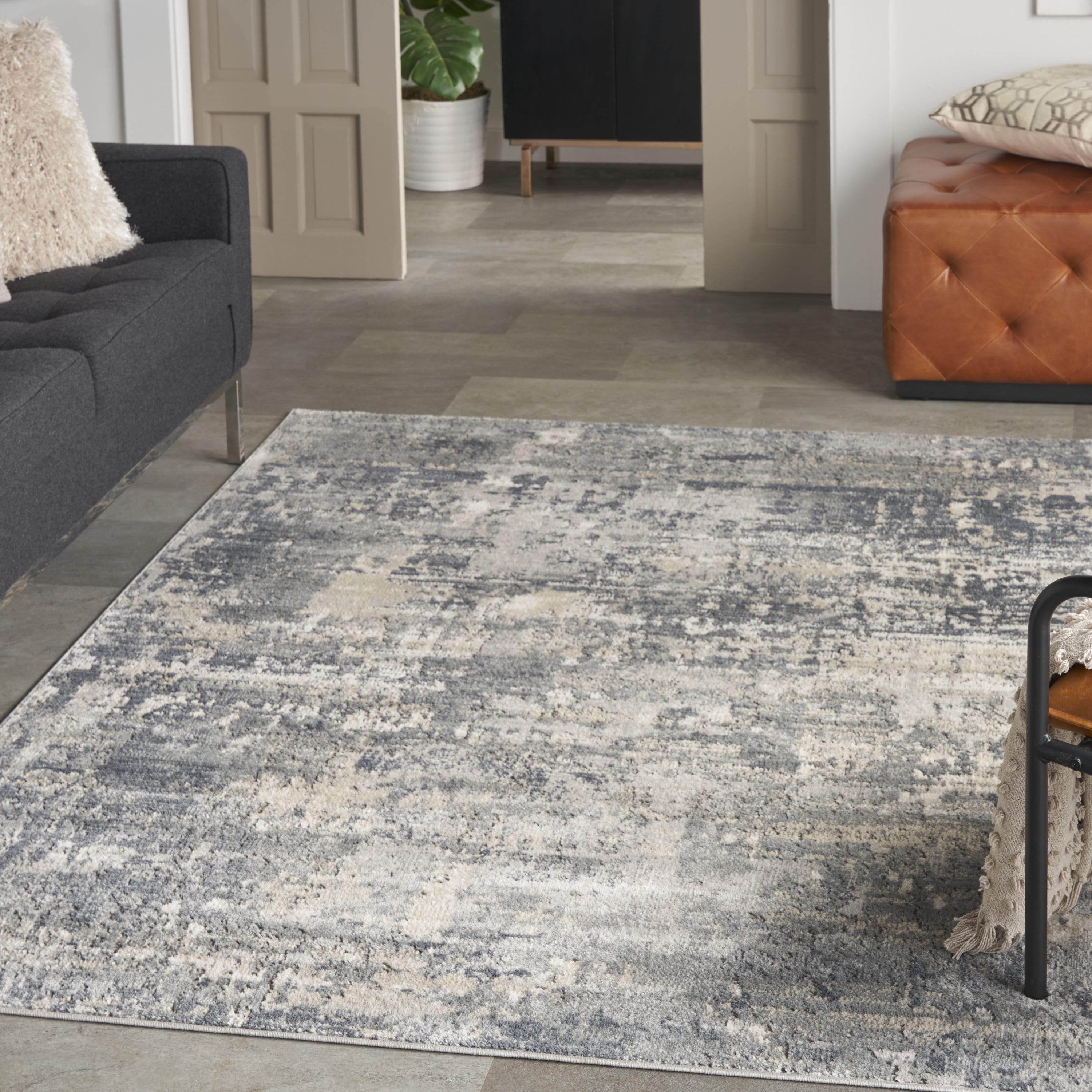 Mineral Hues Handmade Abstract 5' x 7' Beige/Grey Synthetic Rug