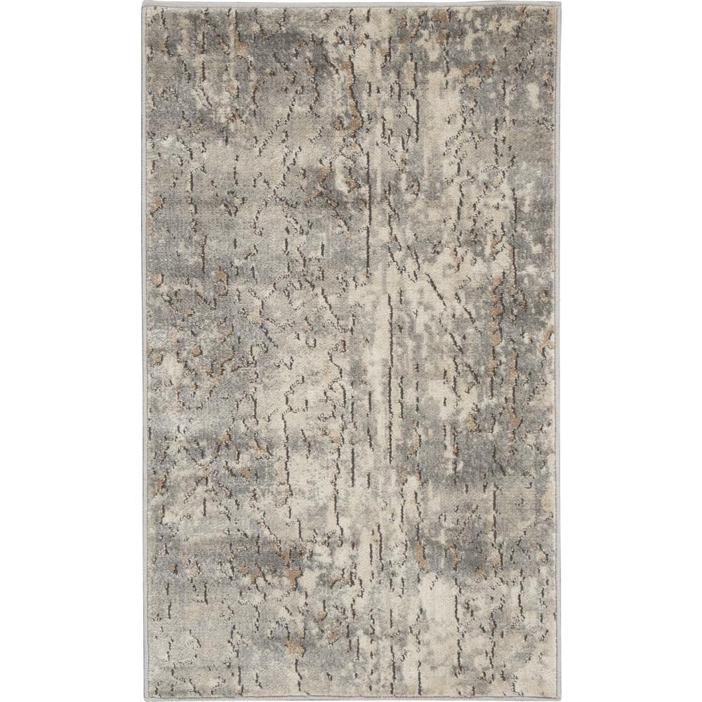 Nourison Concerto Rustic Beige/Grey 2'2" x 3'9" Area Rug, (2x4)