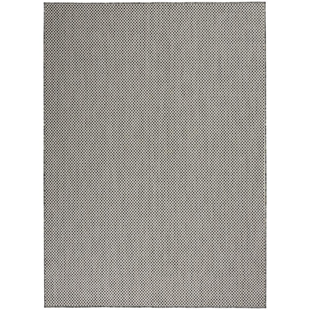 Beachcrest Home™ Rectangle Hartigan Geometric Machine Tufted Polypropylene Plastic Indoor / Outdoor Area Rug in Gray