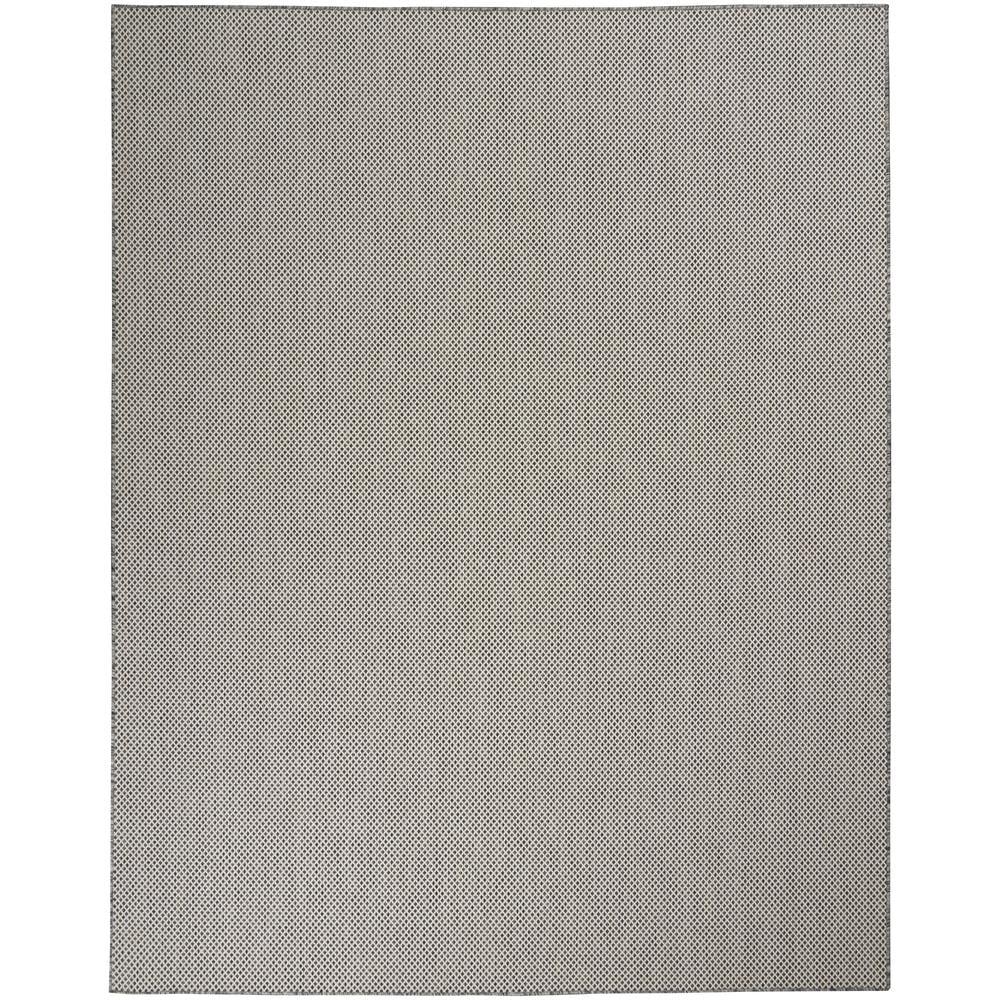 Nourison Courtyard COU01 Indoor/outdoor Area Rug - Ivory Charcoal 7' x 10'