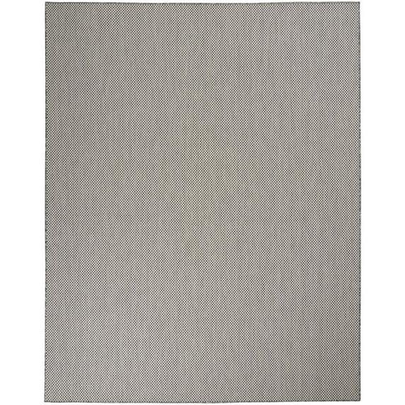 Nourison Courtyard COU01 Indoor/outdoor Area Rug - Ivory Charcoal 7' x 10'